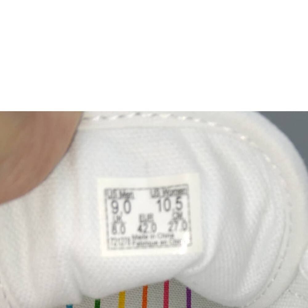 VANS UA Old Skool Flour Shop Women's Rainbow White Designer Sneakers- sz. 10 1/2 - Picture 6 of 6